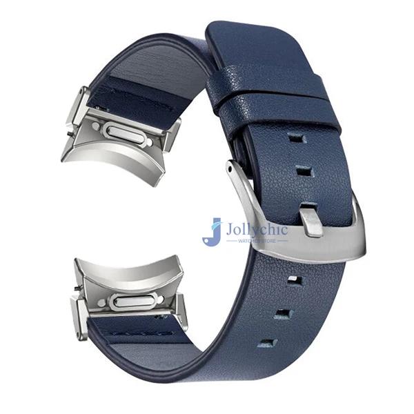 No Gaps Leather Band for Samsung Galaxy Watch 7 6 5 4 40 44mm Quick Fit Metal Buckle Strap for Galaxy Watch6 4 Classic 43 47mm