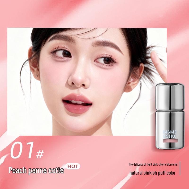 Natural Glow Long-lasting Matte Liquid Blush Gel - Easy Blend, Whitening & Brightening