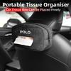 CAT1 Car In-vehicle Larger size Leather Checkered Tissue Storage Box For VW Polo Tiguan T5 Passat b6 Jetta Scirocco Touareg Touran