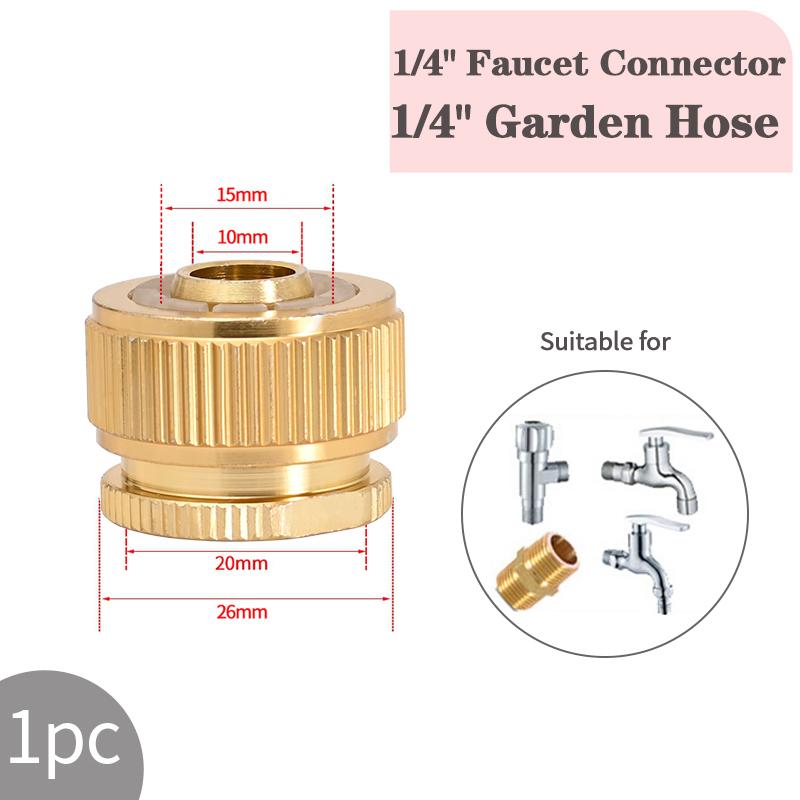 Thread Tap Quick Connector Brass 1/2" 3/4“ 1" Male Female Copper Hose Coupling Adapter Garden Tubing Repair Watering Gun System