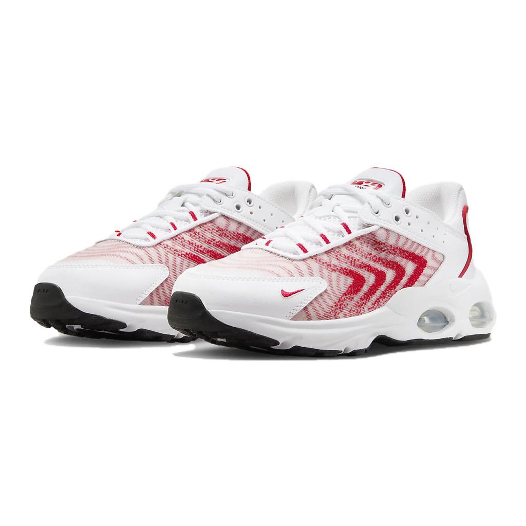 New Nike Air Max TW Slip Resistant Cushioning Wear Resistant Kids Lifestyle Shoes White Red Teenagers DQ0296-104