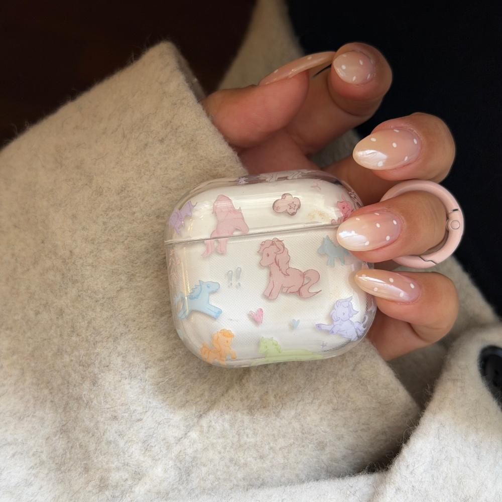 ins cute graffiti color pony airpods4 protective case airpod3 suitable for apple pro earphone case second generation wireless bluetooth 1 third