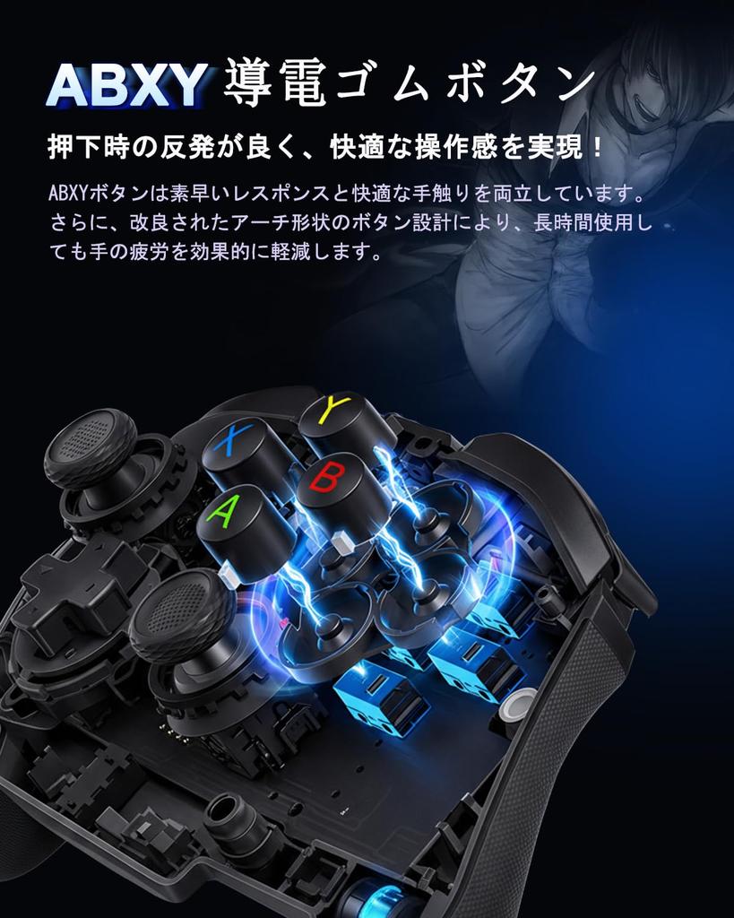 PC Game Controller Handheld Back Buttons 2.4G/Bluetooth, Stick, 1000Hz,