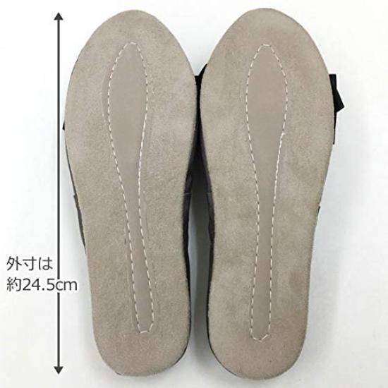 Shape Up Slippers with Ribbon (Charcoal)