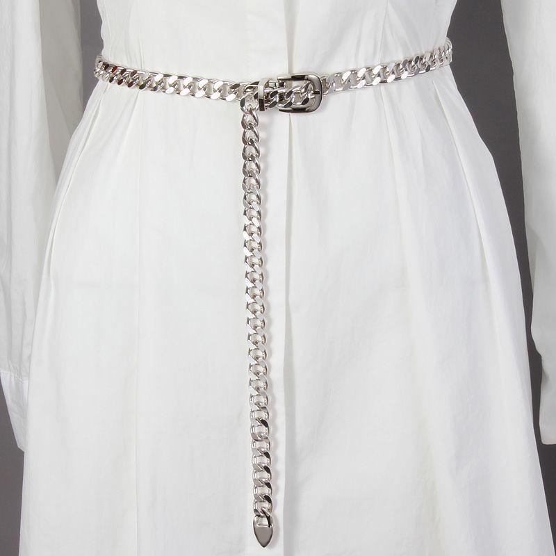 Trendy Gold Metal Waist Chain For Women Stylish Decorative Accessory For Skirts And Jeans