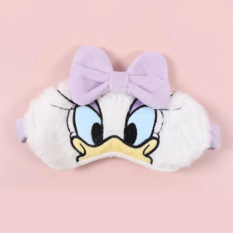 Mickey Mouse Eyeshade Anime Figure Soft Plush Stuffed Sleeping Eye Mask Cover Minnie Cute Shade Travel Sleep Cartoon Gift