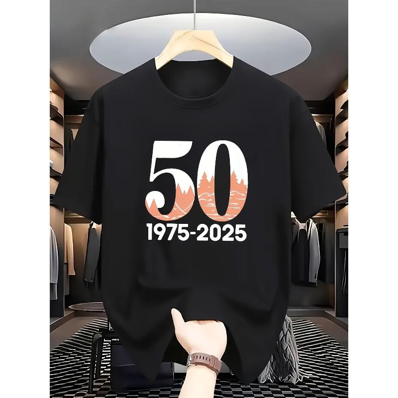 

Men s Short-Sleeve T-Shirt Featuring Design: a Fashionable Item ,Oversized, Cool, Casual,New Summer Style, Round Neck, Relaxed Fit 4XL чорний