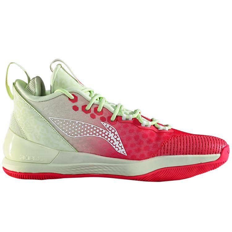Li Ning Phantom 1 Wades Path Basketball Shoes Men Sneakers Red Green ABPR015-4