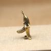 1pc Retro Brass Banana Creative Keychain Pendant Vintage Copper Cartoon Villain Desktop Ornaments Handmade Crafts