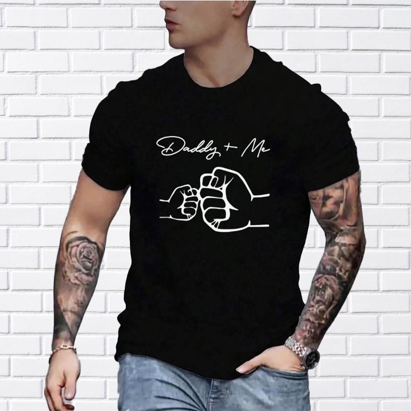 Новая летняя мужская модная футболка Love Touch мужская футболка с принтом кулака топ XS чёрный 1126₽