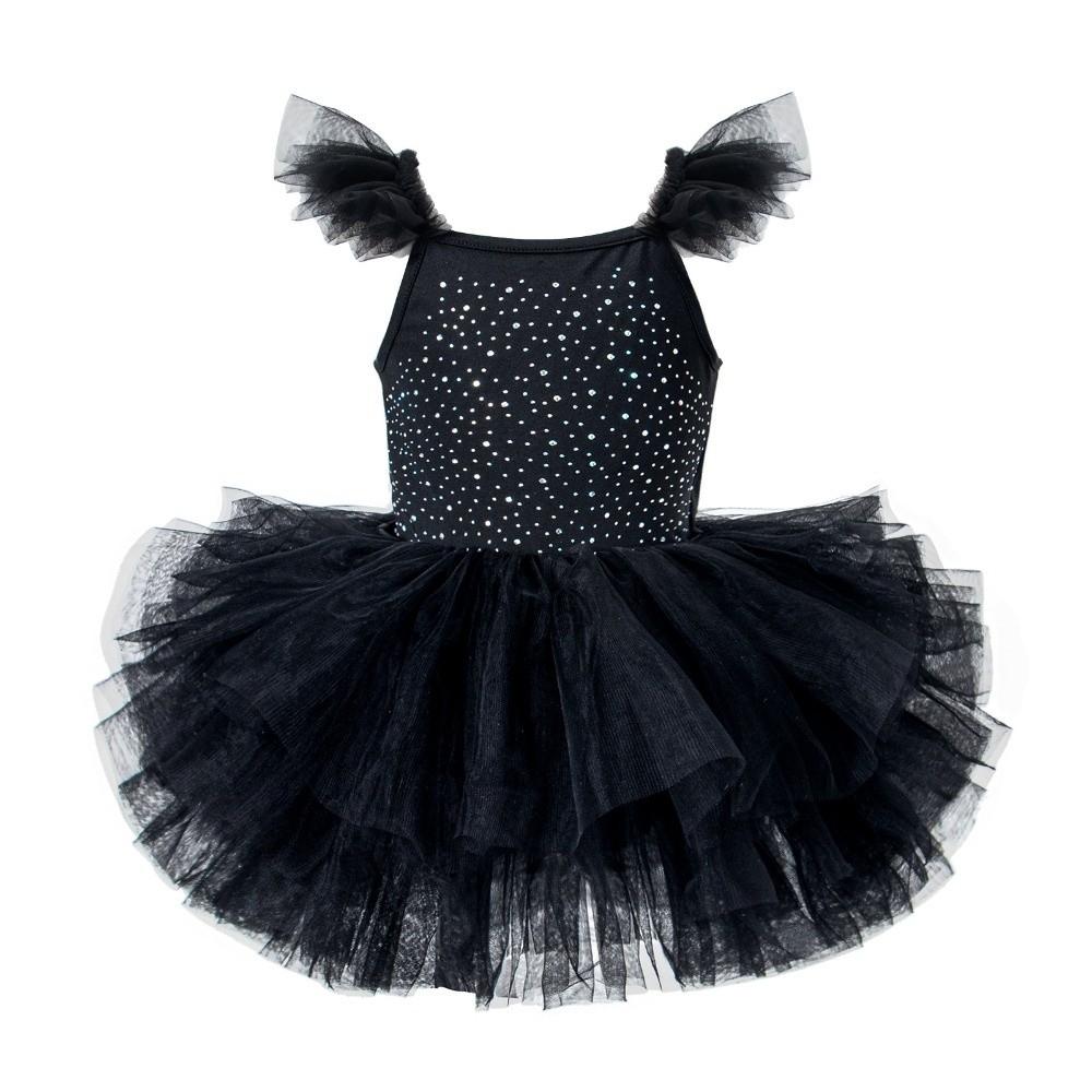 Cross Strap Ballet TuTu Dress Sequin Party Dance Dress Ballet Performance Costume  Photo Shoot