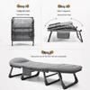 ZISIZ Portable Folding Lounge Chair Bed