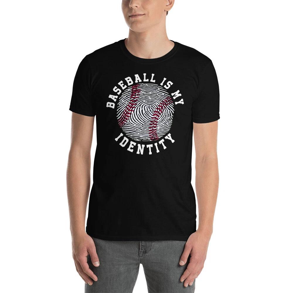 BASEBALL IS MY IDENTITY SPORTS PASSION Short-Sleeve Unisex T-Shirt XL