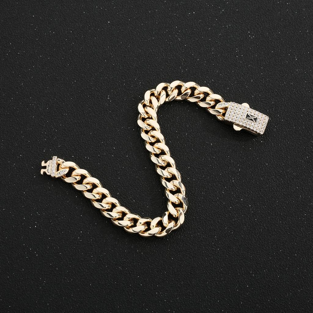 Fashion Monaco Anklet 4N6N8N23cm25cm High Quality 14K Gold Plated Anti-fading Anklet for Men and Women