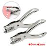 Metal 3/6mm Pore Diameter Punch Pliers Single Hole Puncher Hand Paper Scrapbooking Punches 1-8 Pages Paper Hole Puncher