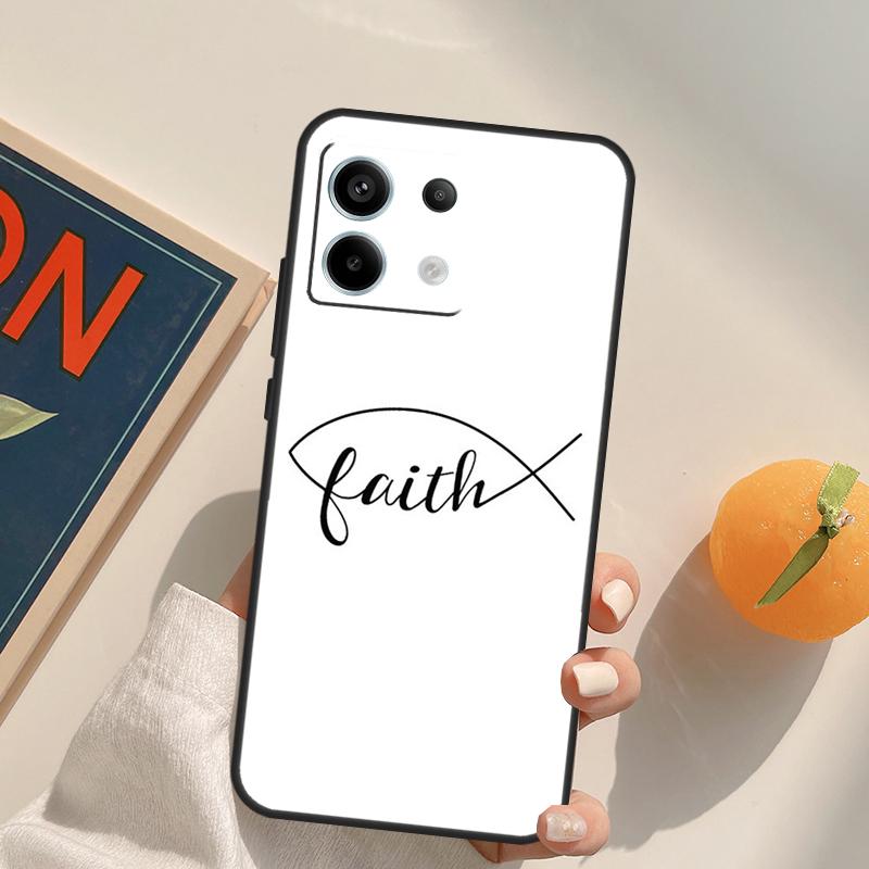 Fish Symbol Jesus Christ Christian Funda For Xiaomi Redmi Note 14 13 Pro 9 10 11 12 9S 10S 11S 12S Redmi 13C 10C 12C 14C Case
