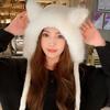 Adorable Bunny Ears Fleece Hat With Breathable Design For Cold Weather Use