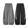 Magic Bear 2026 American Retro Striped Sweatpants Loose Wide Leg Athletic Pants Teens
