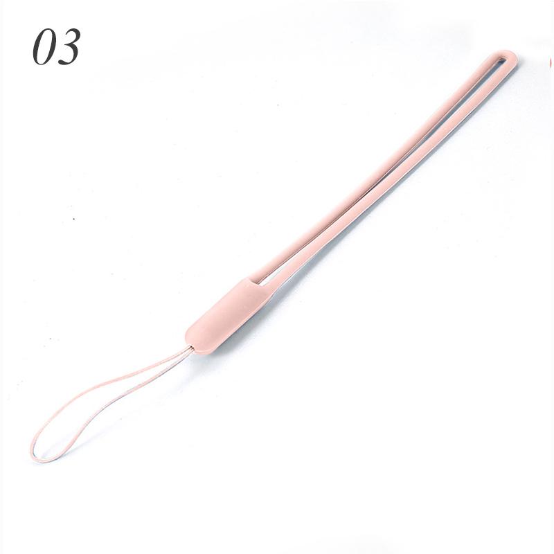 1 STK Mobiltelefon Halsbånd Telefon Håndleddsstropper Nøkkelring Silikon strekkbar kamerastropp ensfarget