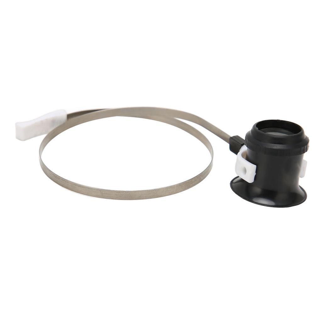 Watch Repair Magnifying Glasses Foldable Head Mounted Loupe with Stainless Steel Ring 5X