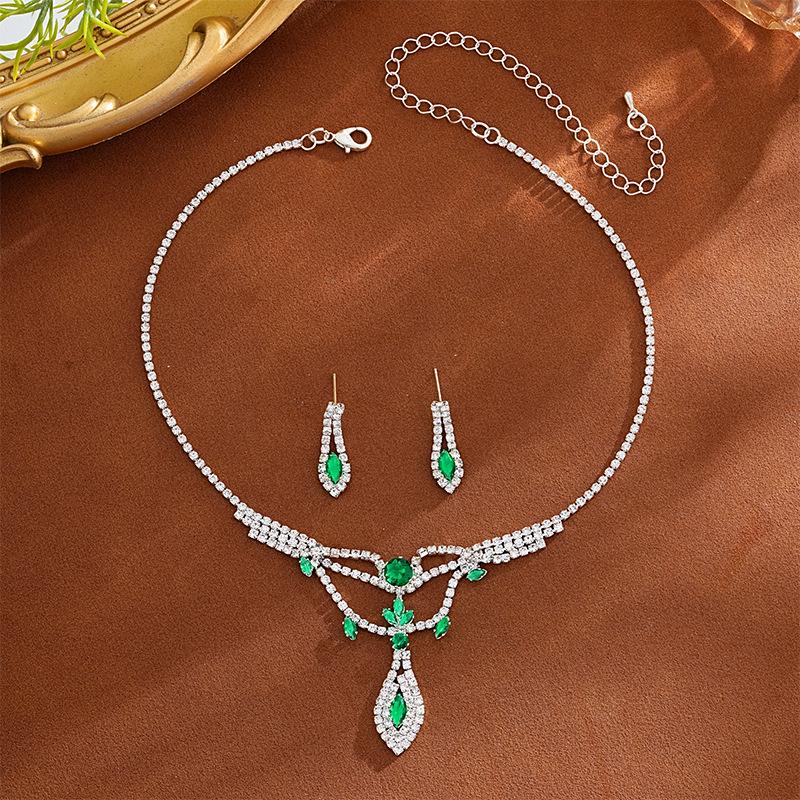 Элегантный набор свадебных колье со стразами для фотостудий в Европе и Америке