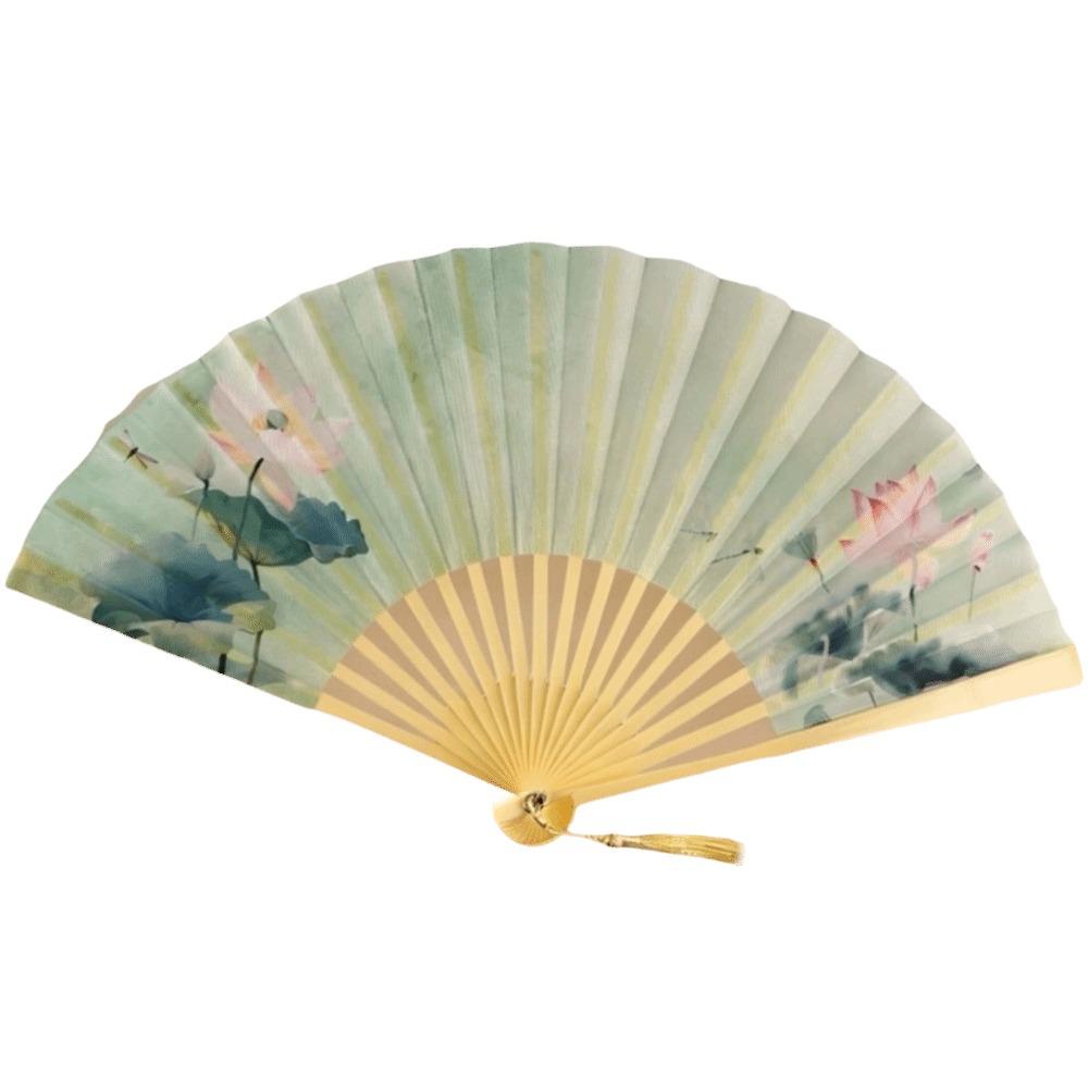 Chinese Style Hand Fan Collapsible Dance Fan Portable Folding Handheld Fan  Party