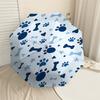 1PC paw print bone Umbrella-8-Rib Reinforced, Automatic Open, Lightweight & Durable, Cute Fashion Accessory for Outdoor, Beach or Casual Use, Beach Um