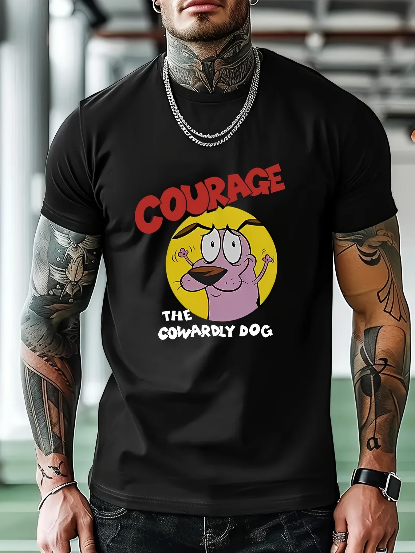 

Casual Graphic T-shirt - Courage The Cowardly Dog Print L