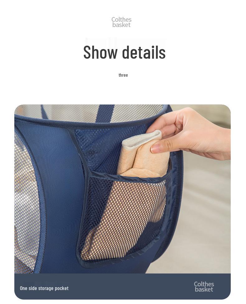 Faltbarer Wäschekorb und Aufbewahrungskorb – Sport Badminton Netz Wäschebeutel