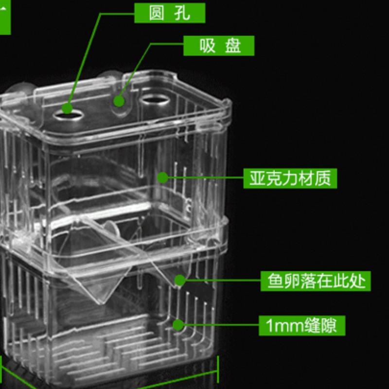 Guppy Chovná Box Izolační Box Nádrž na Ryby Malé Ryby Vylíhnutá Box Tropické ryby Matka Ryby Místnost na dodání Miminko Ryby Ovipositor