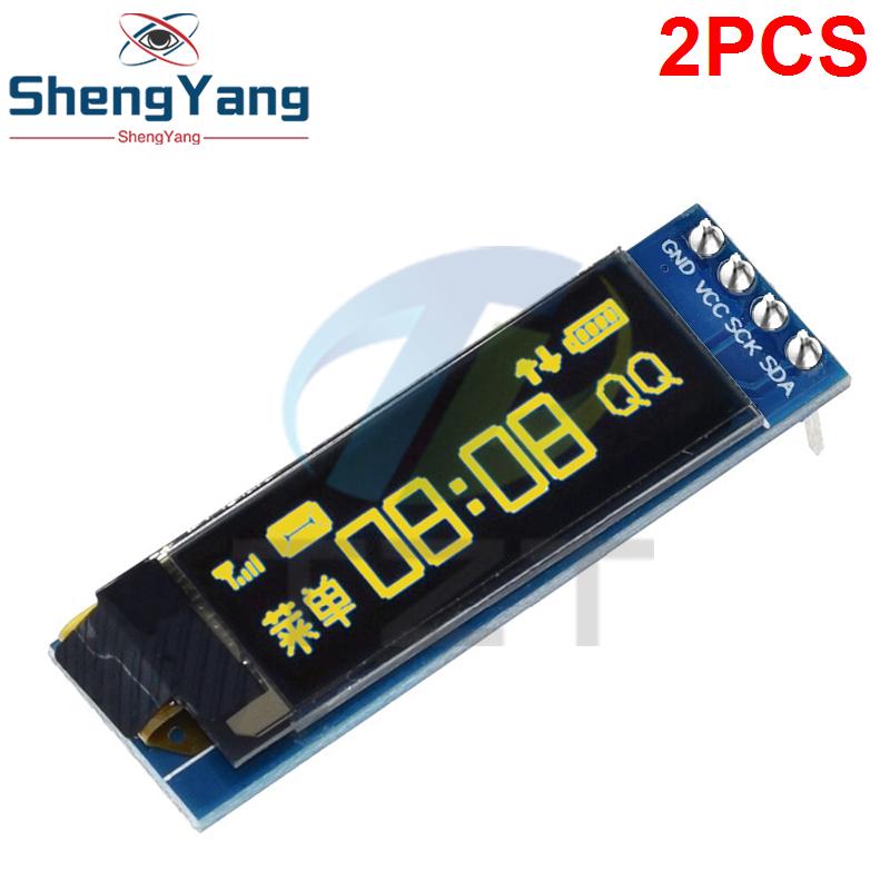 TZT 0.91 inch OLED module 0.91" white blue OLED 128X32 OLED LCD LED Display Module 0.91" IIC Communicate