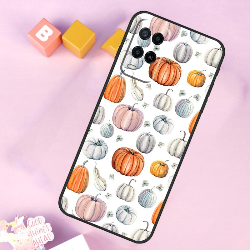 Herbst Kürbis Hülle Für Oppo A54 A74 A94 A40 A60 A80 A18 A38 A58 A78 A98 A96 A76 A16 A15 A17 A57 A5 A6 Pro