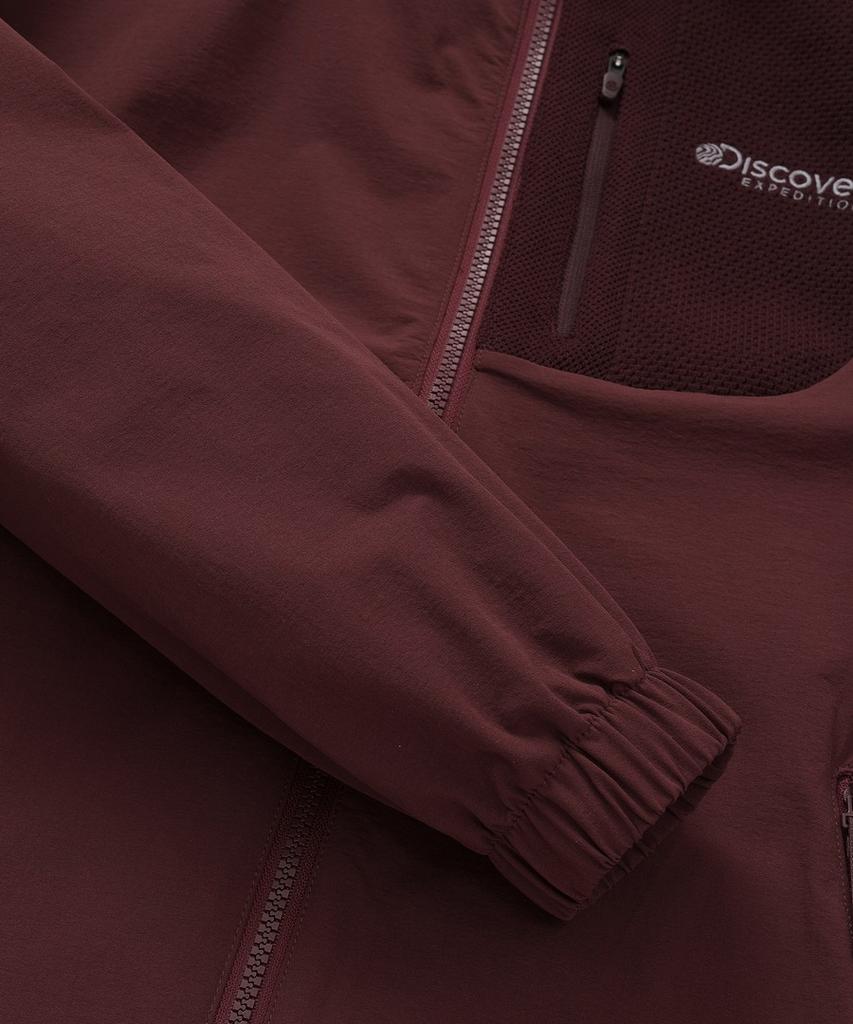 Discovery Expedition Men'S Outdoor Woven High-Neck Training Jacket (D/Wine)