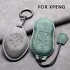 Leather Car Remote Key Case Cover for Xiaopeng Xpeng P5 P7 G3 G6 G9 G3i 2021 2022 Car Key Fob Shell Holder Keychain Accessories