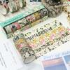 10 Rolls Vintage Flower Washi Tapes Beauty In Full Bloom Floral Pattern Adhesive Paper Masking Tape Decoration Stickers