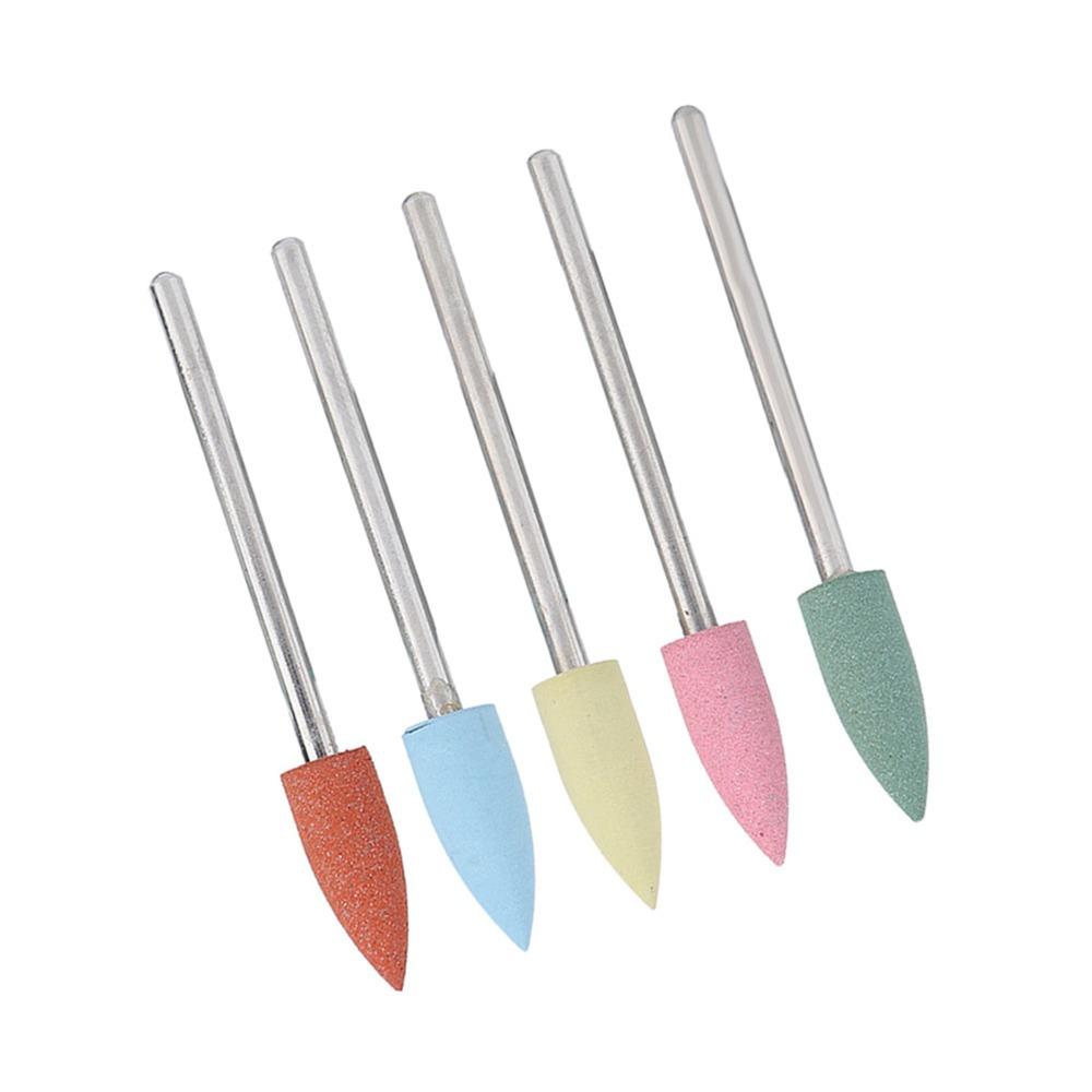 5PCS Silicone Rubber Pedicure Drill Bits Electric Grinding Head Manicure Drill Bits Pedicure Use