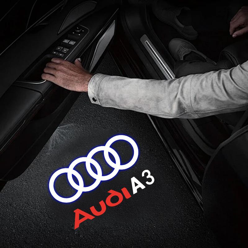For Audi S4 Car Door AUDI Welcome Light Led HD Projector Lamp For Audi A3 A4 B8 8P 8V A6 C7 A5 Q5 B7 B6 SLINE QUTTRO RS Q3 Q7 S3 S4 S5 S6 S8