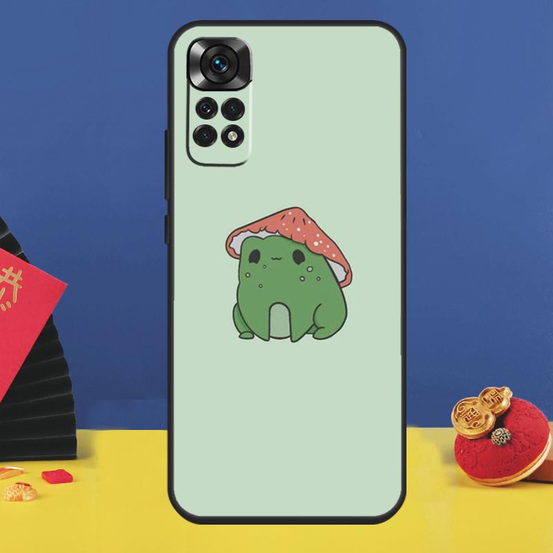 Kawaii Frog Phone Case For Xiaomi Redmi Note 11 Pro Note 10 Pro 12 8 9 Pro 9S 10S 11S 12C 9C 10C Funda