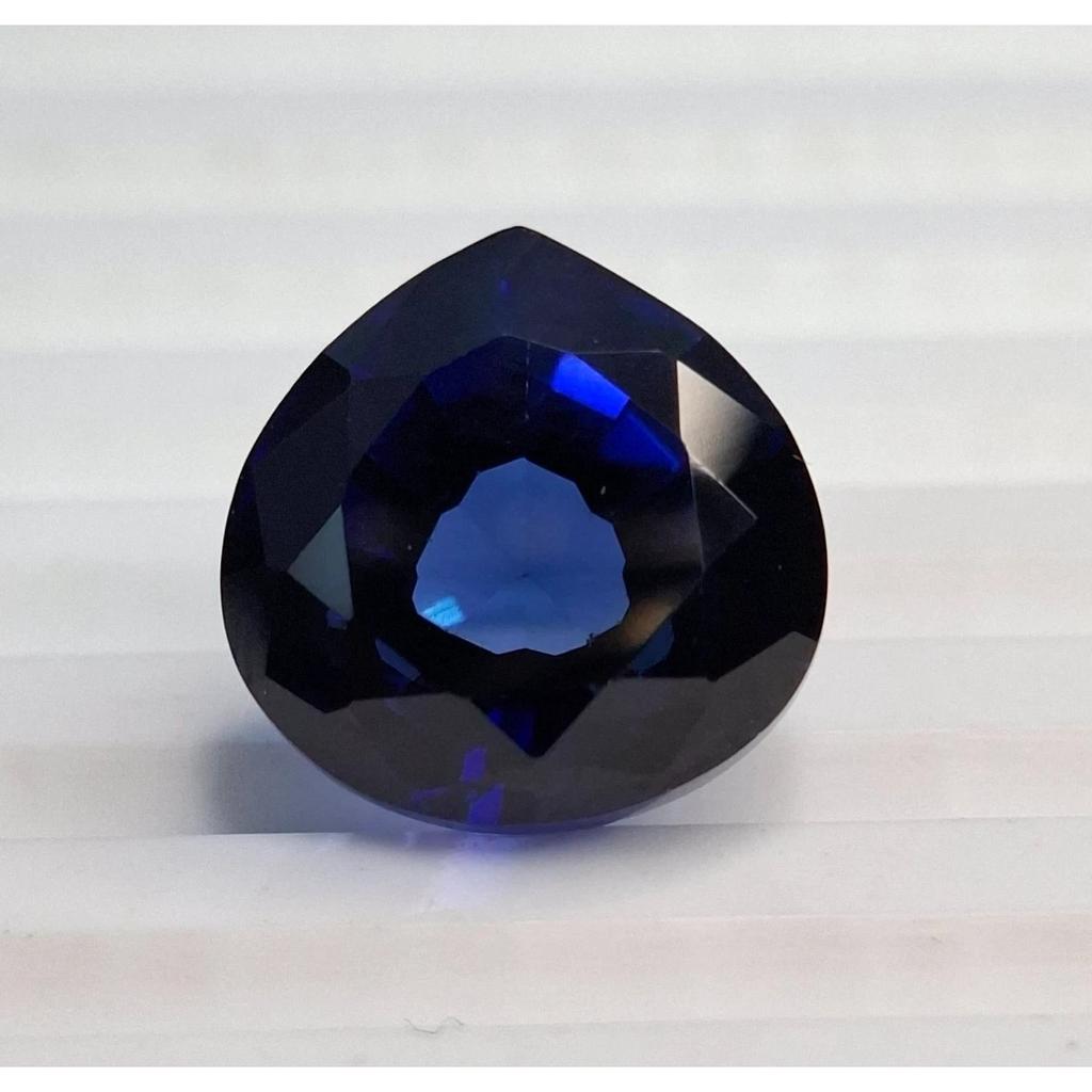 Natural Blue Sapphire Pear 12-14 Ct Beautiful Certified Loose Gemstone