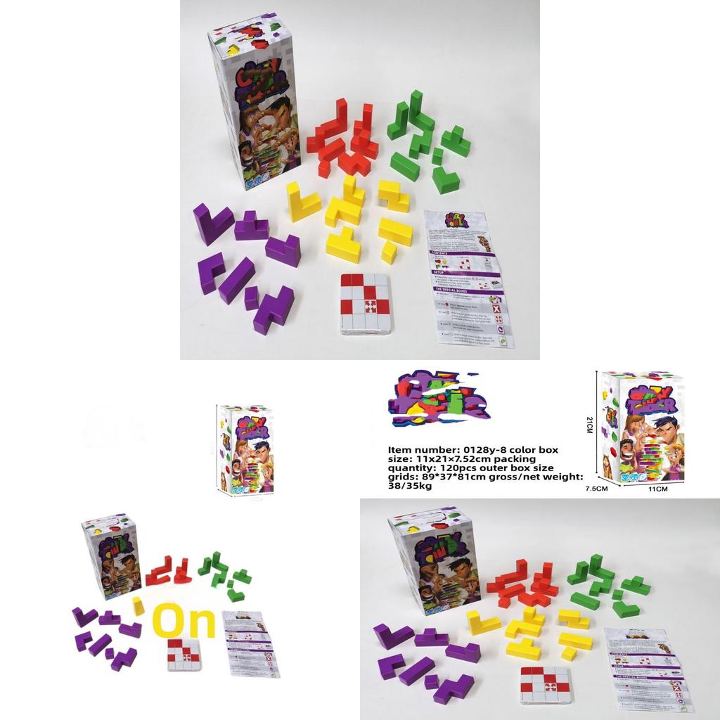 Crazy Tower Card Stacking Game For Family Fun And Brain Development
