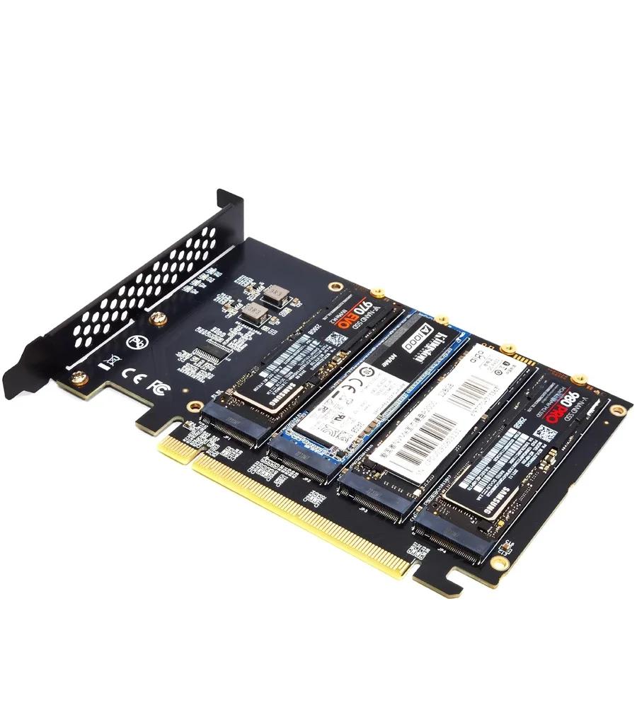 

Адаптер M.2 NVME SSD до PCIe 4.0 3.0 M.2 SSD GEN4 PCIe 4.0 Материнська плата ПК X1 X4 X8 X16 Карта розширення Для 2230 2242 2260 2280