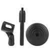 Detachable Adjustable Desktop Short Microphone Disc Stand with Non Slip Mic Clip