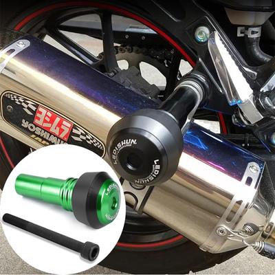 Motorcycle Muffler Slider CNC Aluminum For Yamaha YZF R15 V2 V3 V4,MT-03,YZF-R3 YZF-R25,YZF R6,FZ1N FAZER,FZ8N FZ8S,FZ-S 150/FZ-X 150 (Green)