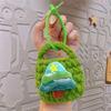 Christmas Plush Keychain  Wallet Space   Knit Earphone Bag Pendant  Practical Holiday Accessory