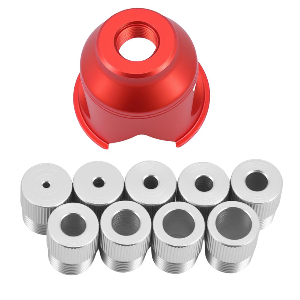 Multi-Functional Vertical Drill Guide Doweling Jig Kit Drill Positioning Metal Pocket Hole Jig Straight Angle Guide Locator