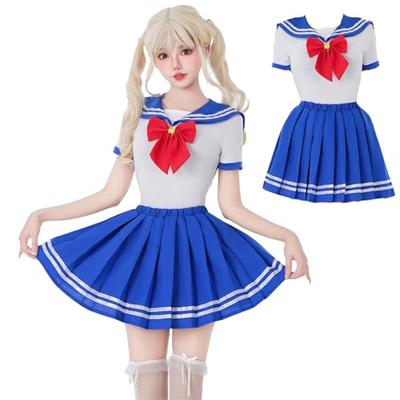 Milky Time Kadın Sailor Moon Sailor Üniforması, Cadılar Bayramı Cosplay (M beden)