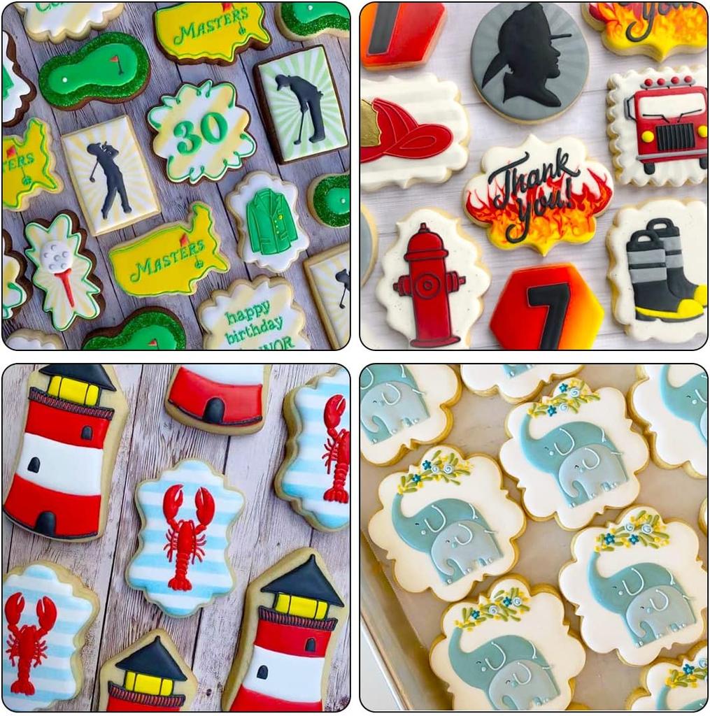 10 Stück Edelstahl Keks Ausstecher Verschiedene Formen Keks Ausstecher Formen Sugarcraft Kuchen Kekse Gebäck Backen Ausstecher Form