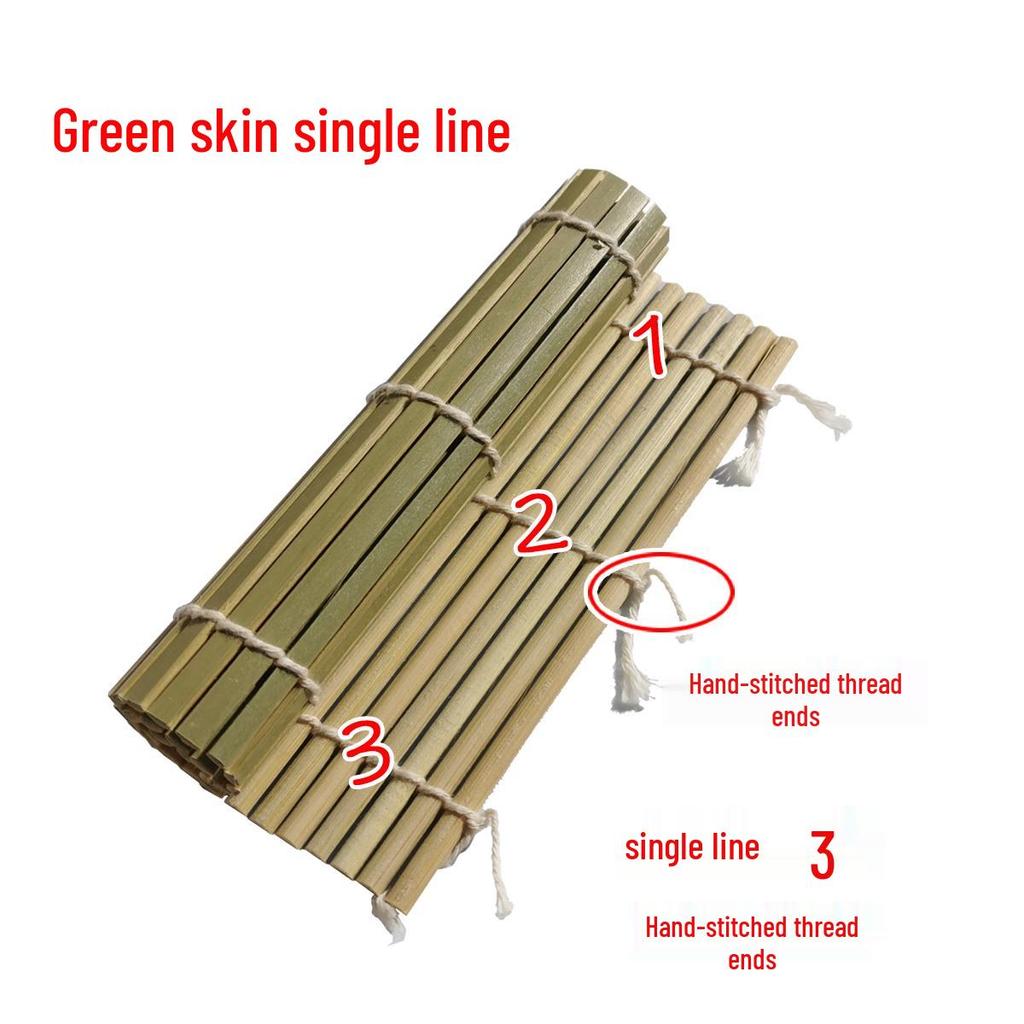 Natural Bamboo Sushi Rolling Mat and Curtain Set