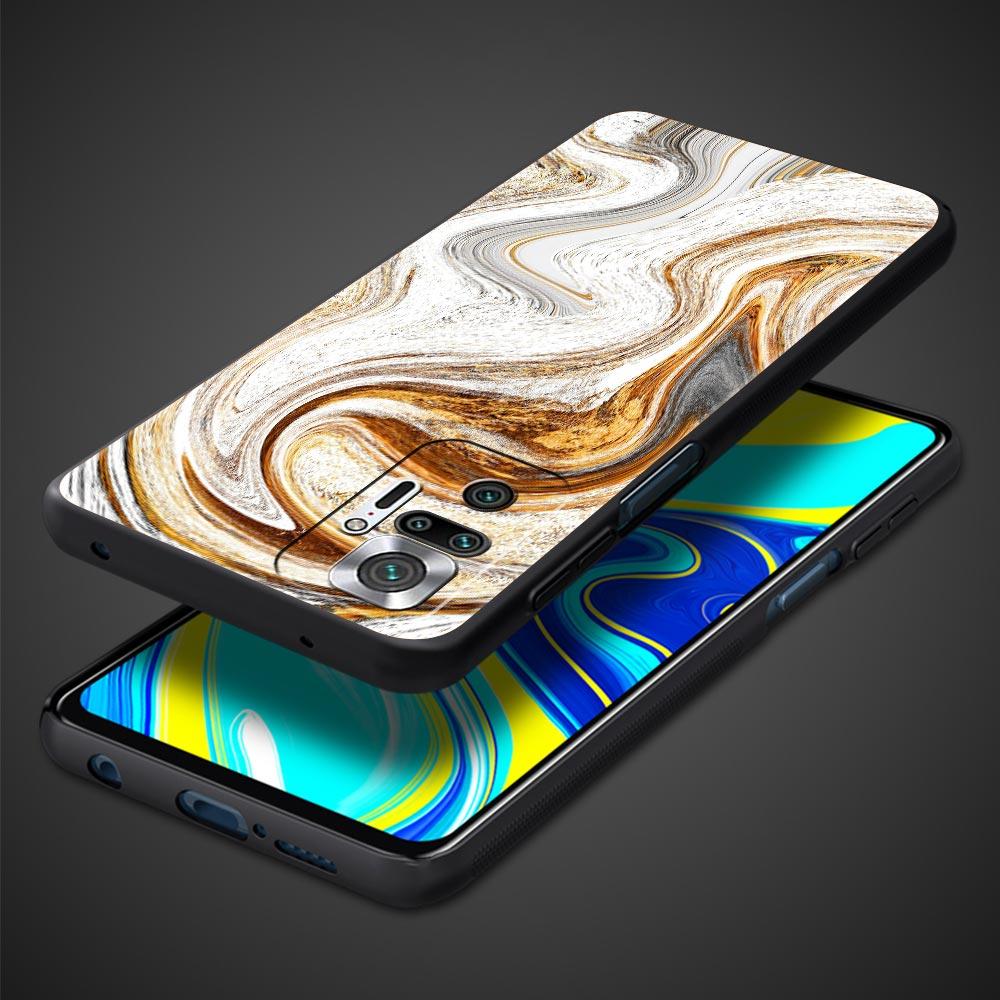 Vintage Marble Phone Case Cover for Redmi 14C 10C Note 15 14 13 12 10 11 K40 Pro Plus 5G Soft TPU Shockproof Shell Fundas Capas