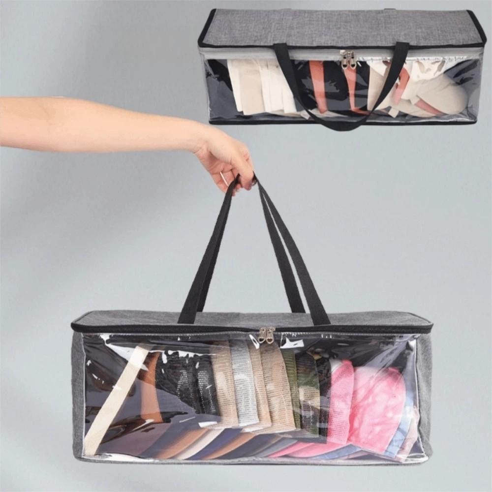 Clear Window Cap Storage Organizer Dust-proof Baseball Hat Organizer  Travel Bag